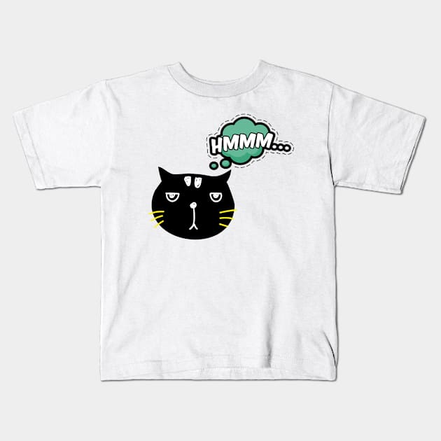 Judging Cat Kids T-Shirt by D3monic